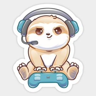 Gaming Sloth Sticker